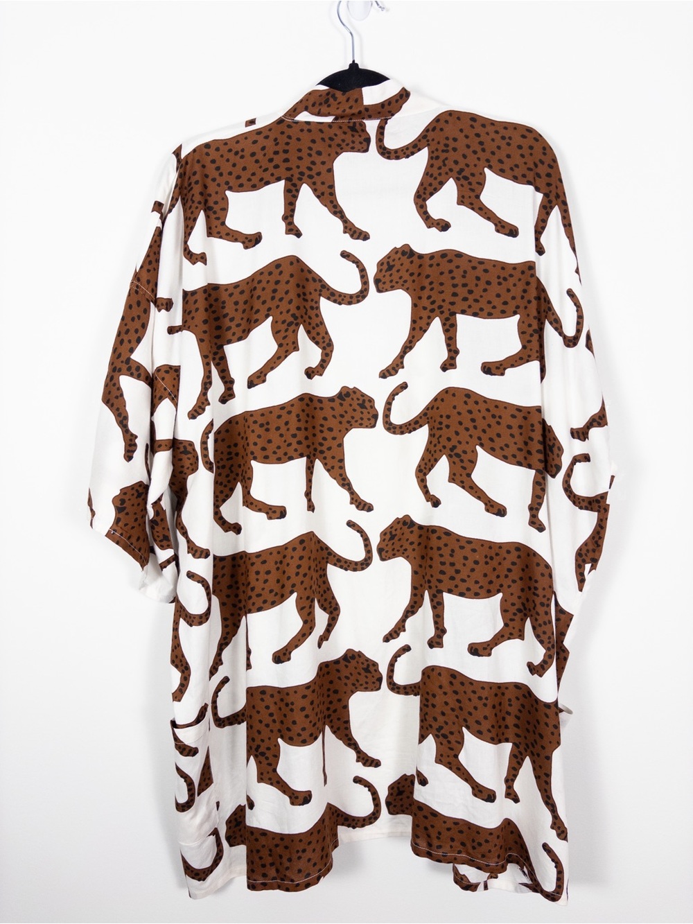 Emerson Fry India Collection Fete Kimono - White Cheetah - Picture 8 of 8